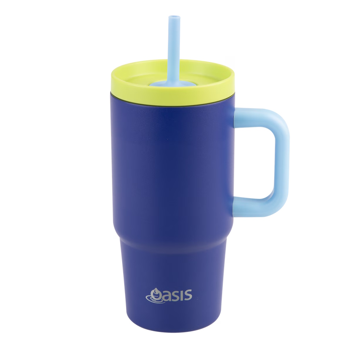 Oasis Stainless Steel Double Wall Insulated Jnr Commuter Travel Tumbler 700ml Peacock Blue-2