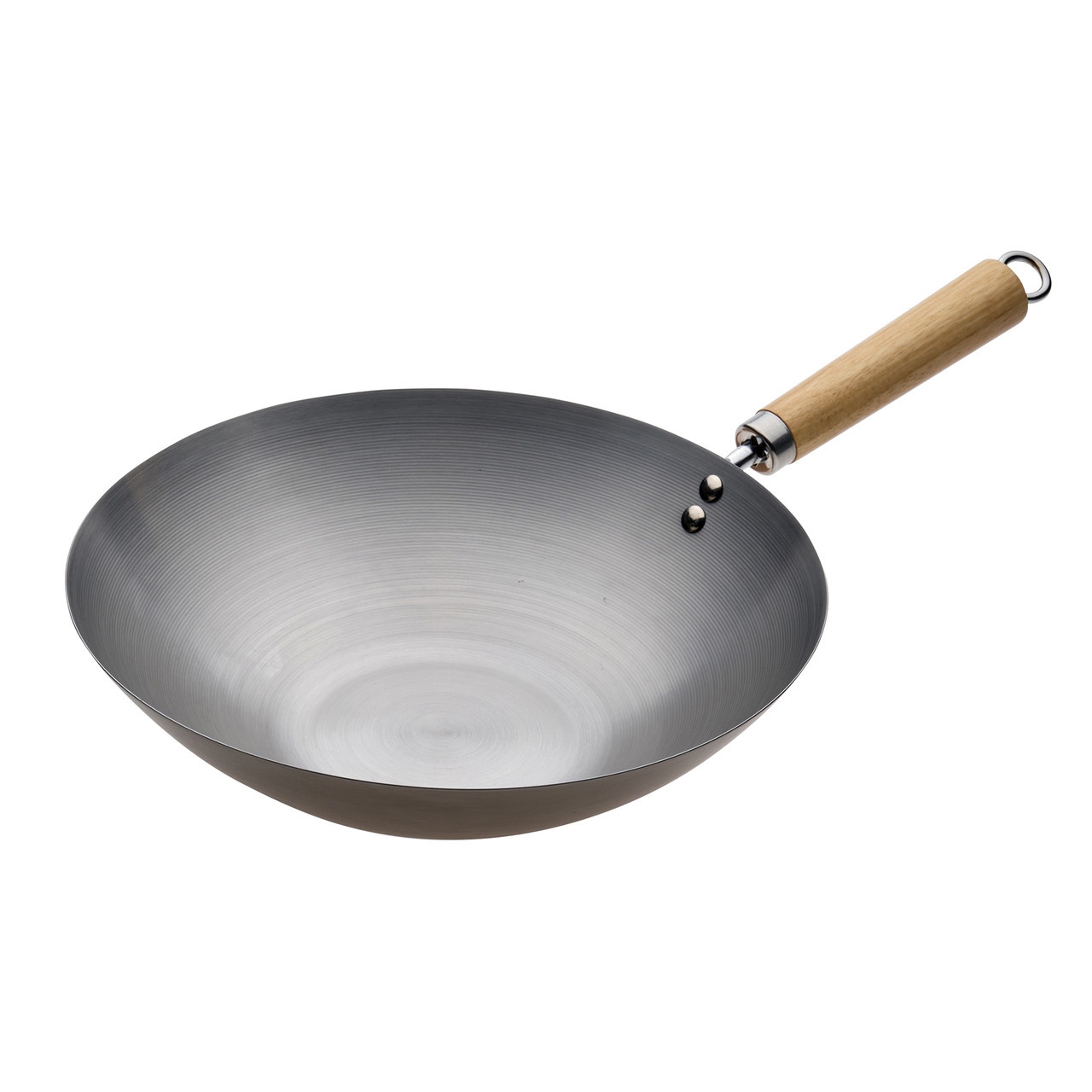 Pyrolux Wok with Wood Handle 30cm-1