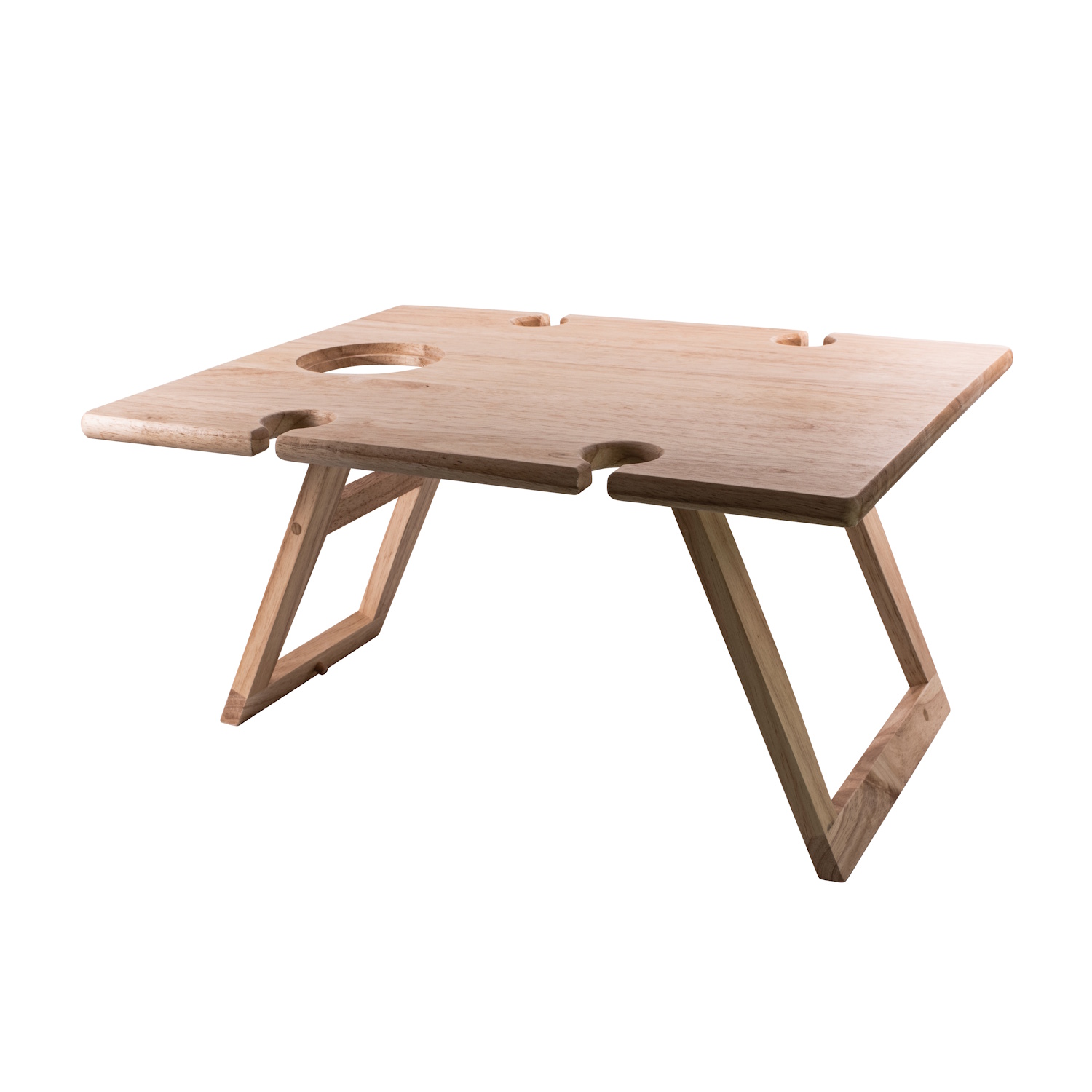 Peer Sorensen Folding Wine/Picnic Table Rubwood 48 x 38 x 25cm-1