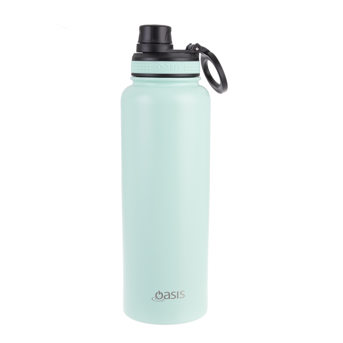 Oasis Stainless Steel Insulated Challenger Sports Bottle With Screw Cap 1.1L- Mint-1