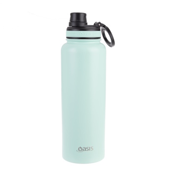 Oasis Stainless Steel Insulated Challenger Sports Bottle With Screw Cap 1.1L- Mint