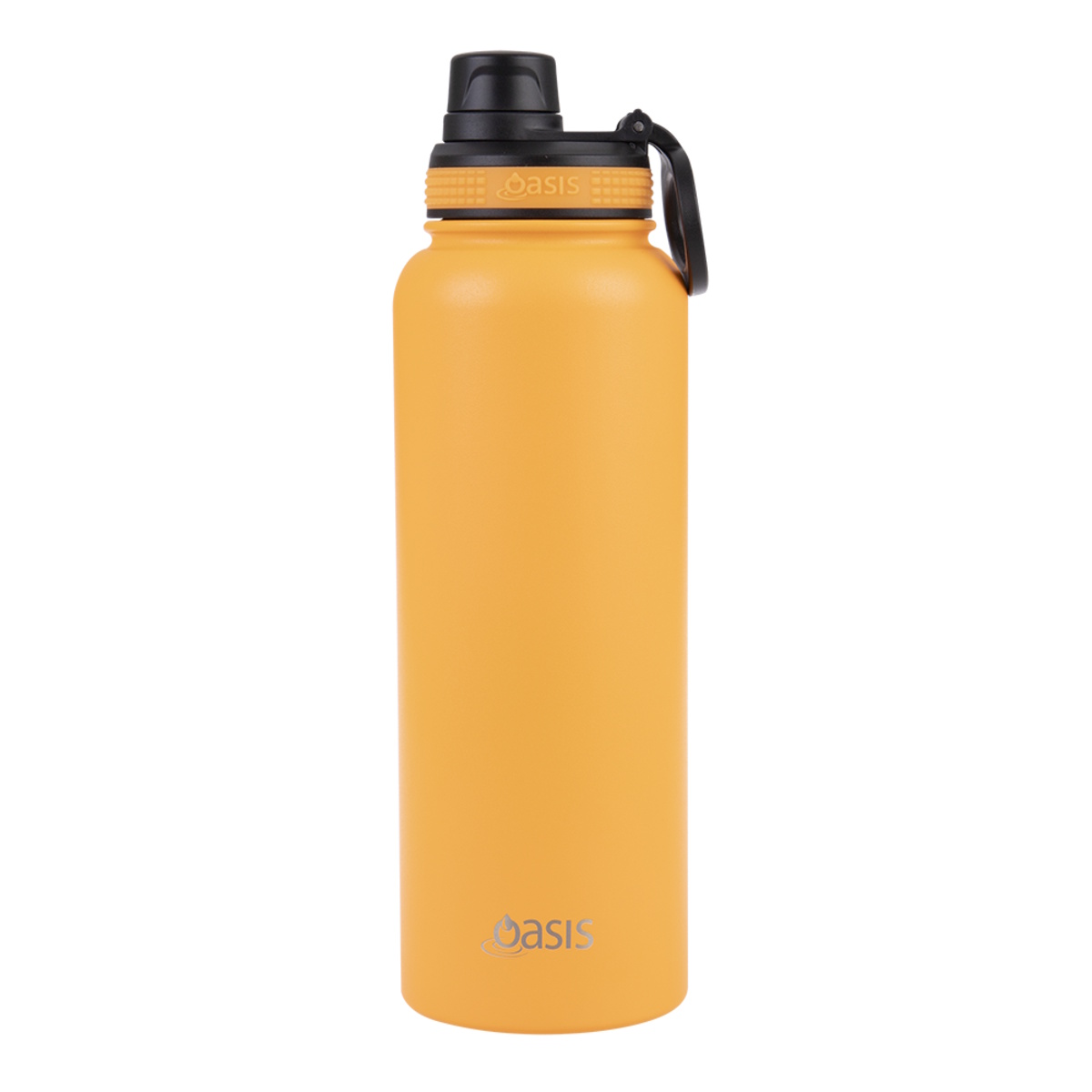 Oasis Stainless Steel Insulated Challenger Sports Bottle With Screw Cap 1.1L- Neon Orange-1