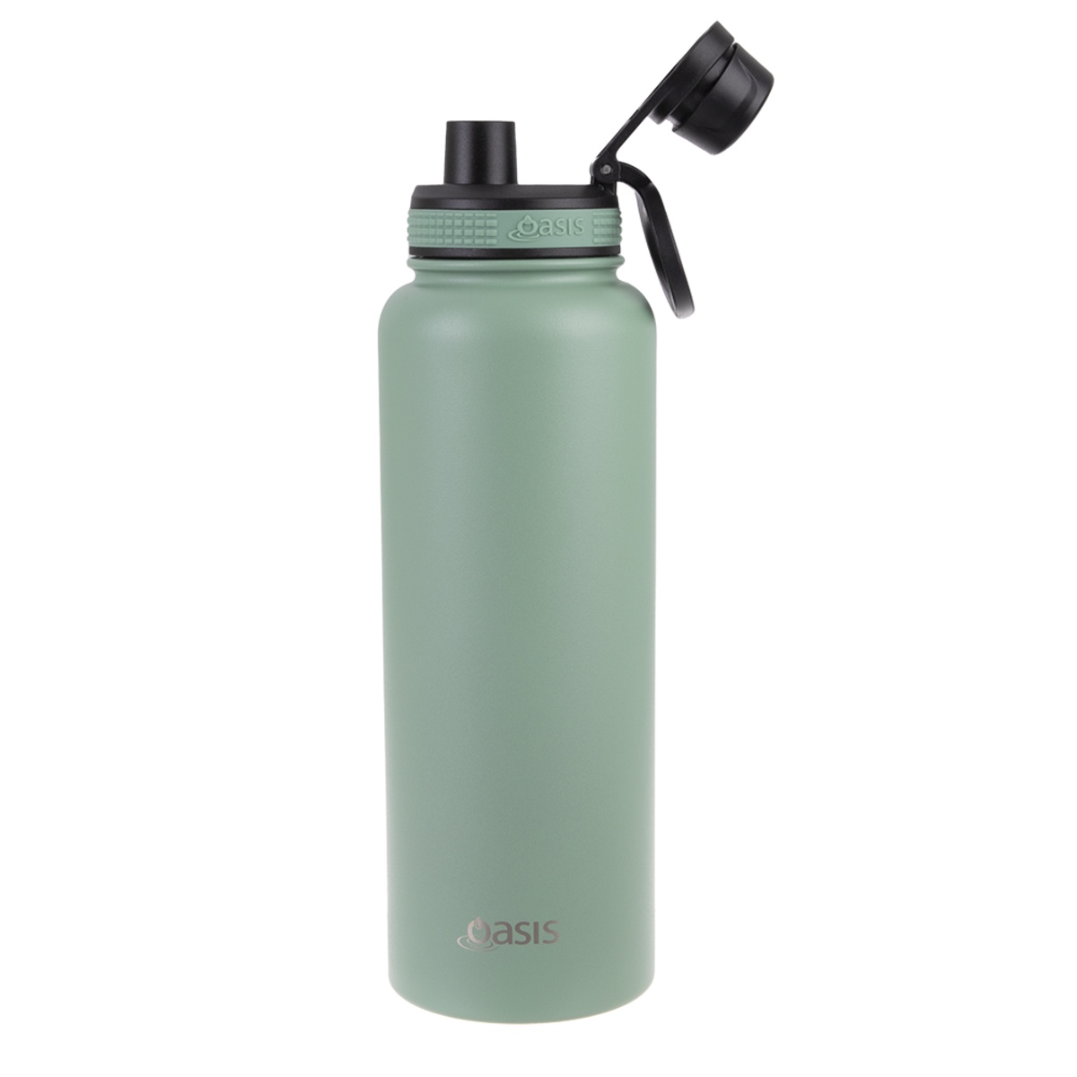 Oasis Stainless Steel Insulated Challenger Sports Bottle With Screw Cap 1.1L- Sage Green-2