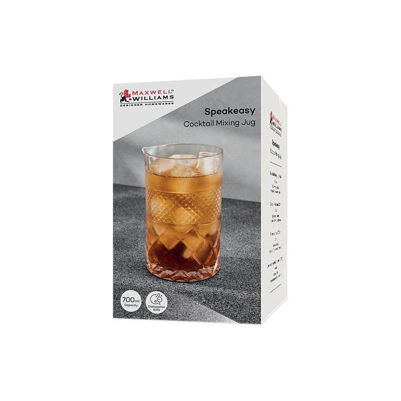 Maxwell & Williams Speakeasy Glass Cocktail Mixing Jug 700ML Gift Boxed-3