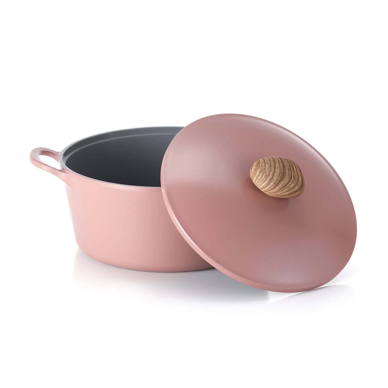 Neoflam Retro 26cm Stockpot Induction with Die-Cast Lid Pink Demer-2