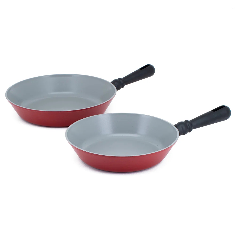  Neoflam Twin pack - 24cm & 28cm Fry pans - Red-1