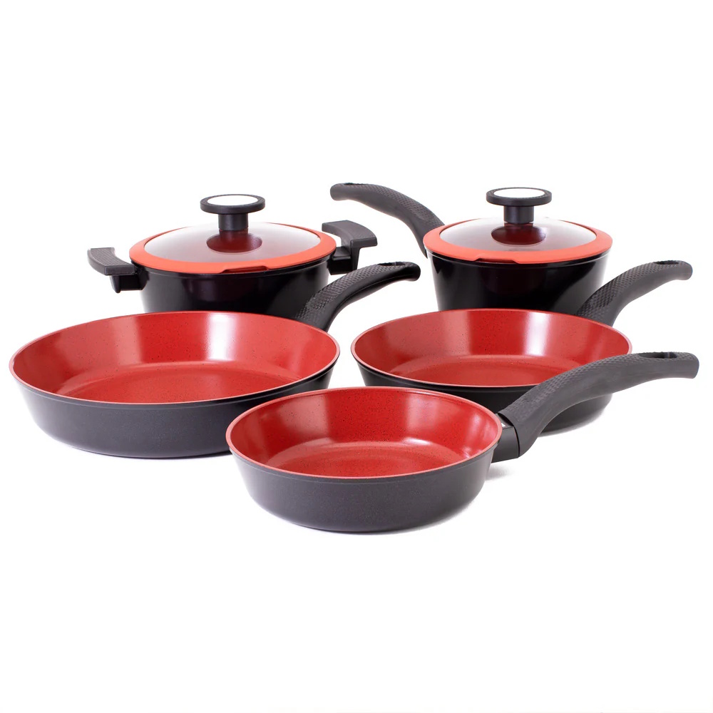 Neoflam De Chef induction set of 5 plus bonus pan protector-1