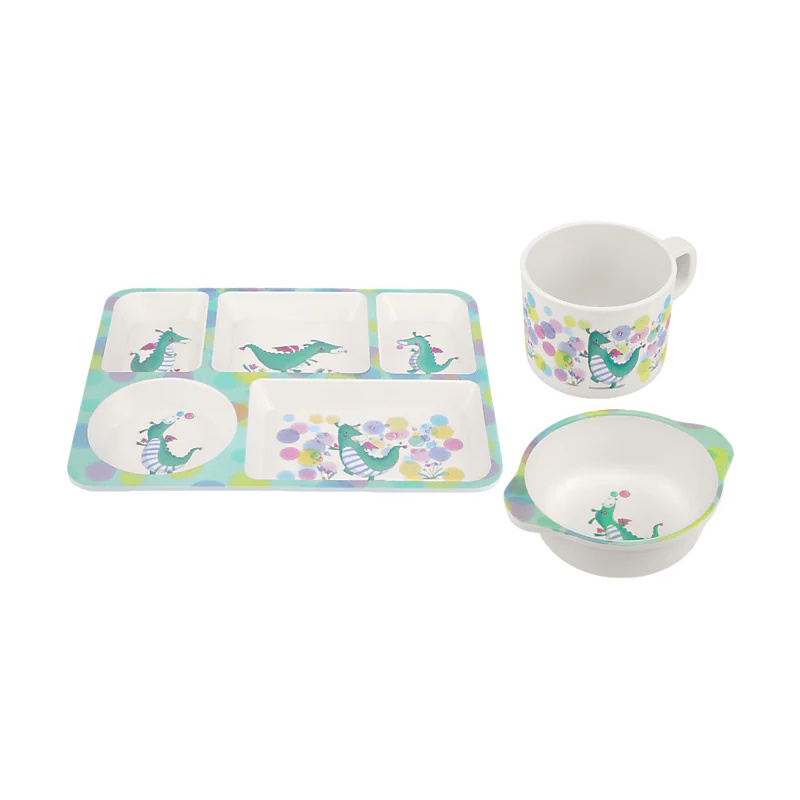 Maxwell & Williams Jedda Robaard Magical Tales Melamine 3pc Dinner Set Dragon Gift Boxed