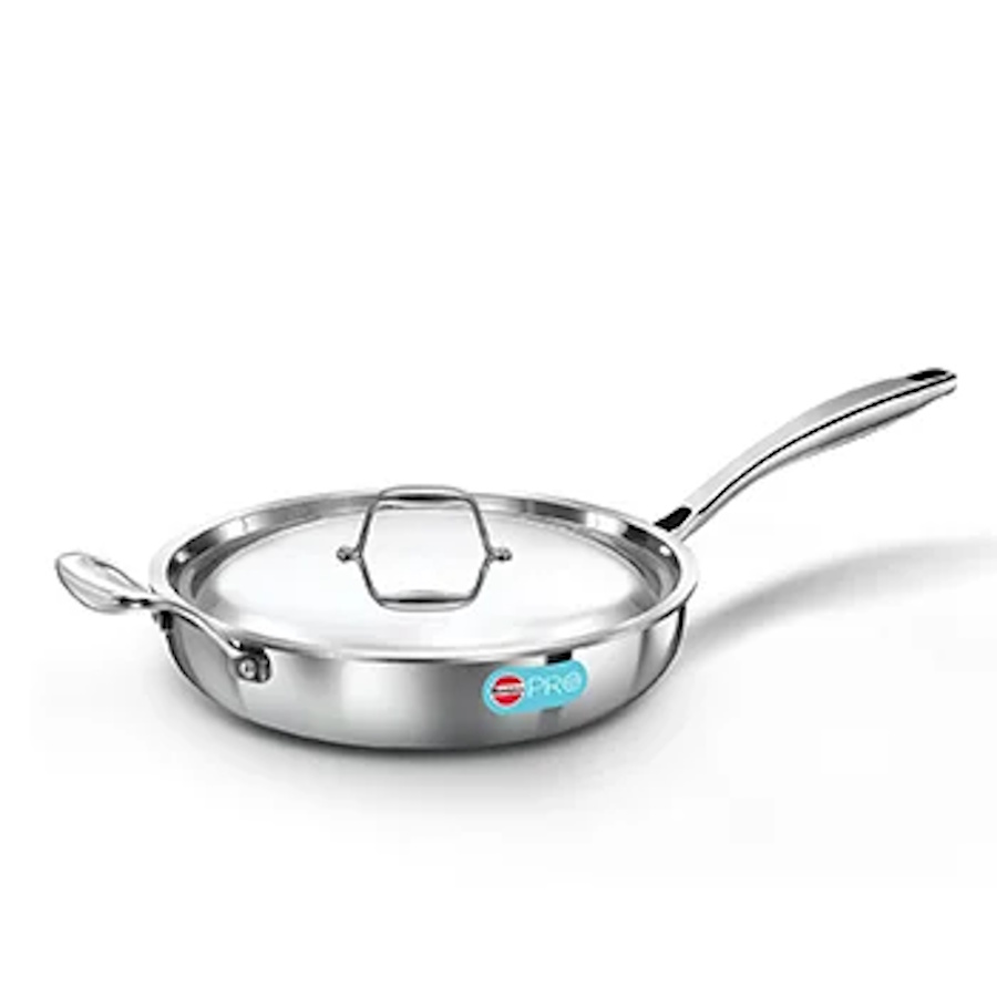 Hawkins PRO Try Ply Fry Pan with SSLid 26cm-1