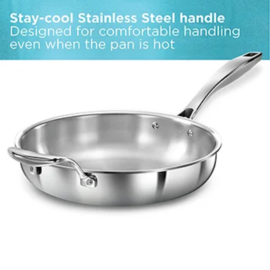 Hawkins PRO Try Ply Fry Pan with SSLid 26cm-2