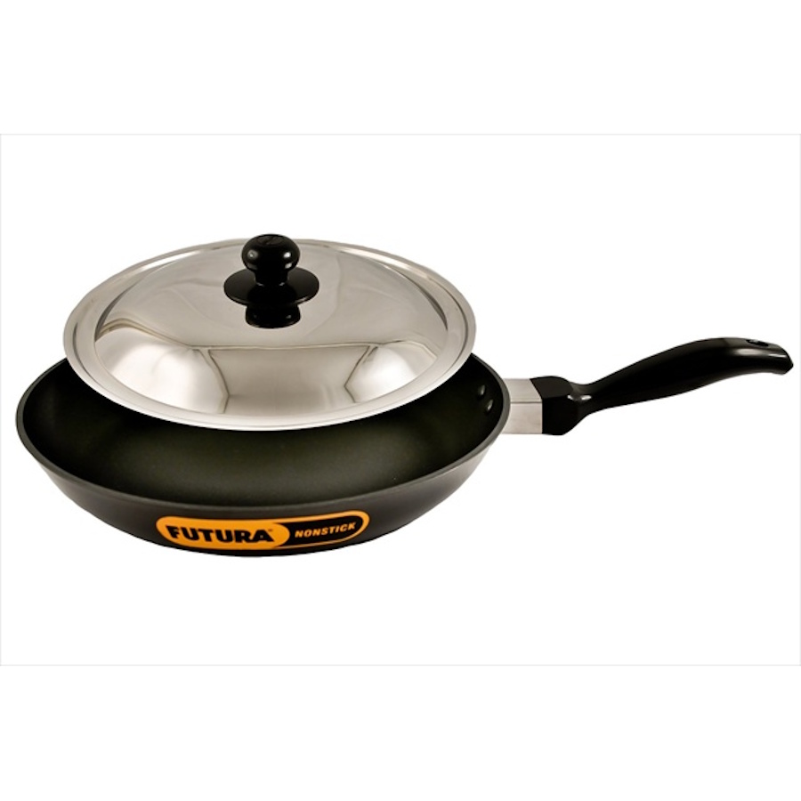 Hawkins Futura Nonstick Fry Pan Wit SS Lid 30cm NF30S-1