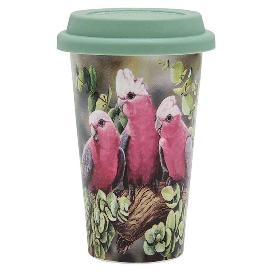 Ashdene Aus Bird & Flora Galah Double Walled Travel -1