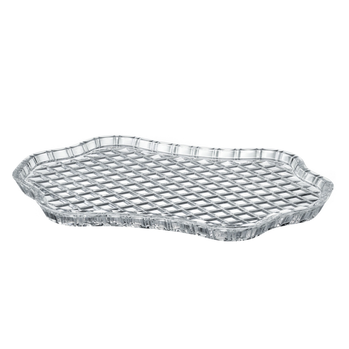 Bohemia Crystal Diamond Tray 30.5cm-1