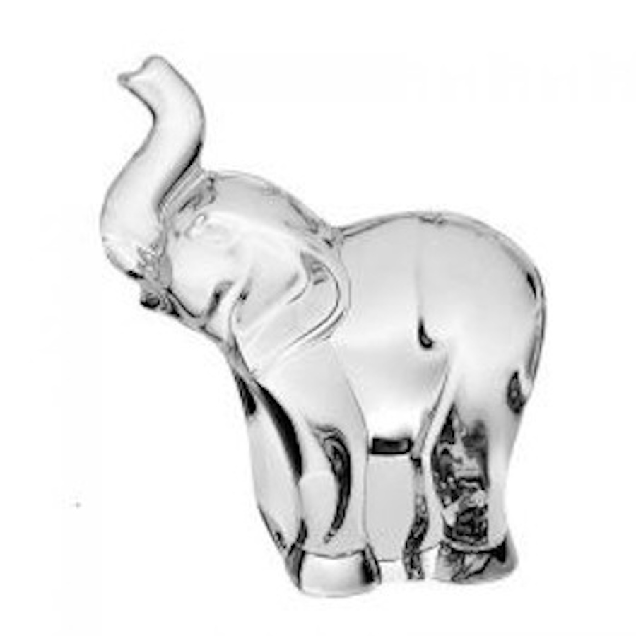 Bohemia Crystal Elephant Figurine 9cm-1