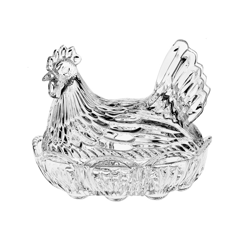 Bohemia Crystal Hen box 21.5cm-1