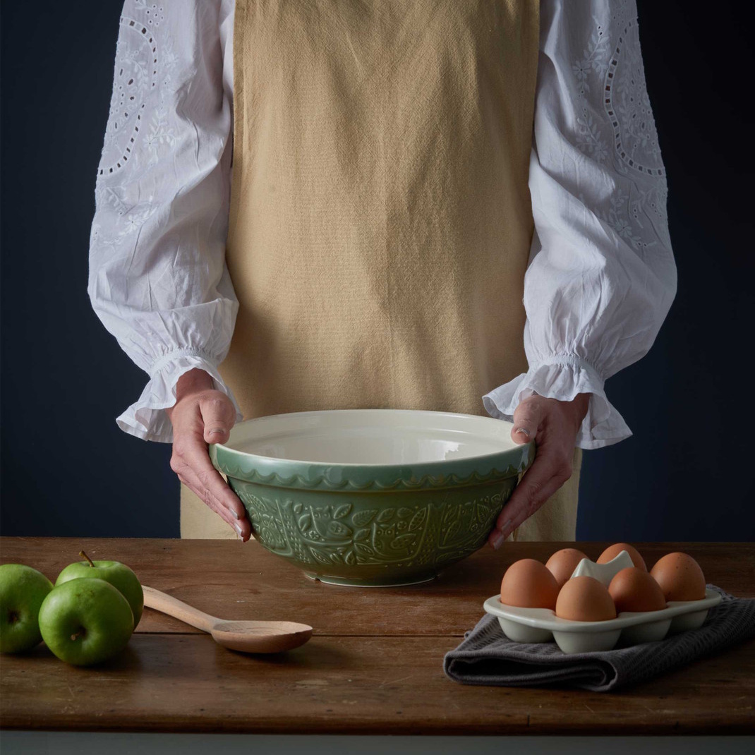 MASON CASH In The Forest Owl Green Mixing Bowl 26cm/2.7L-2