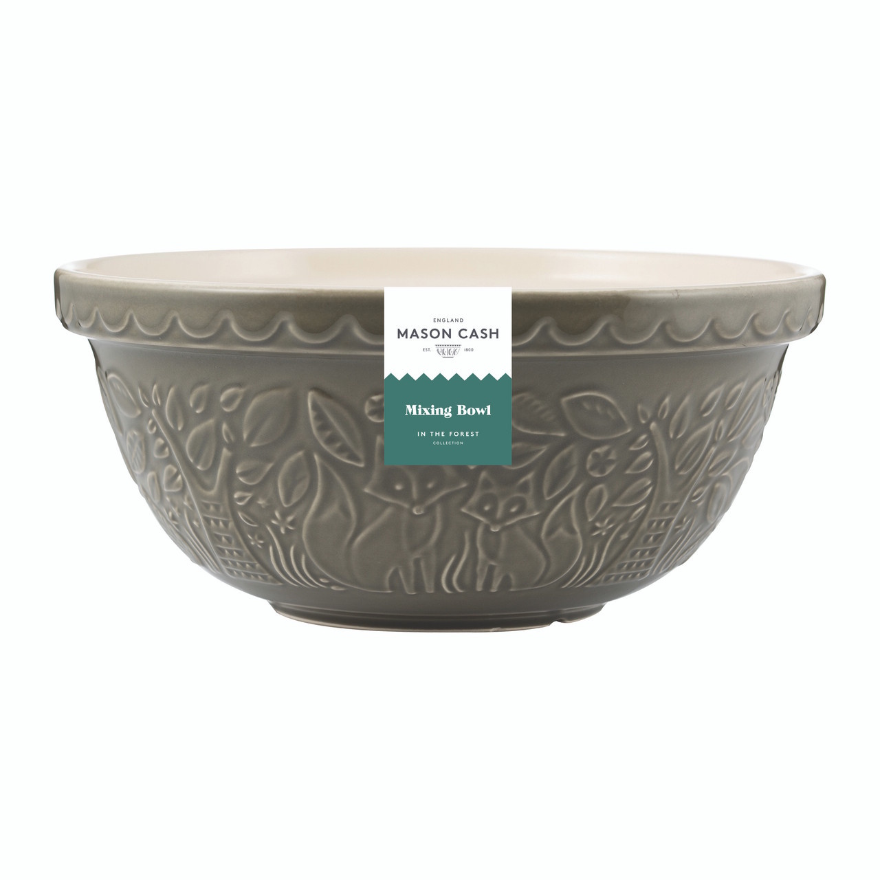 MASON CASH In The Forest Fox Grey Mixing Bowl 29cm/4L-2