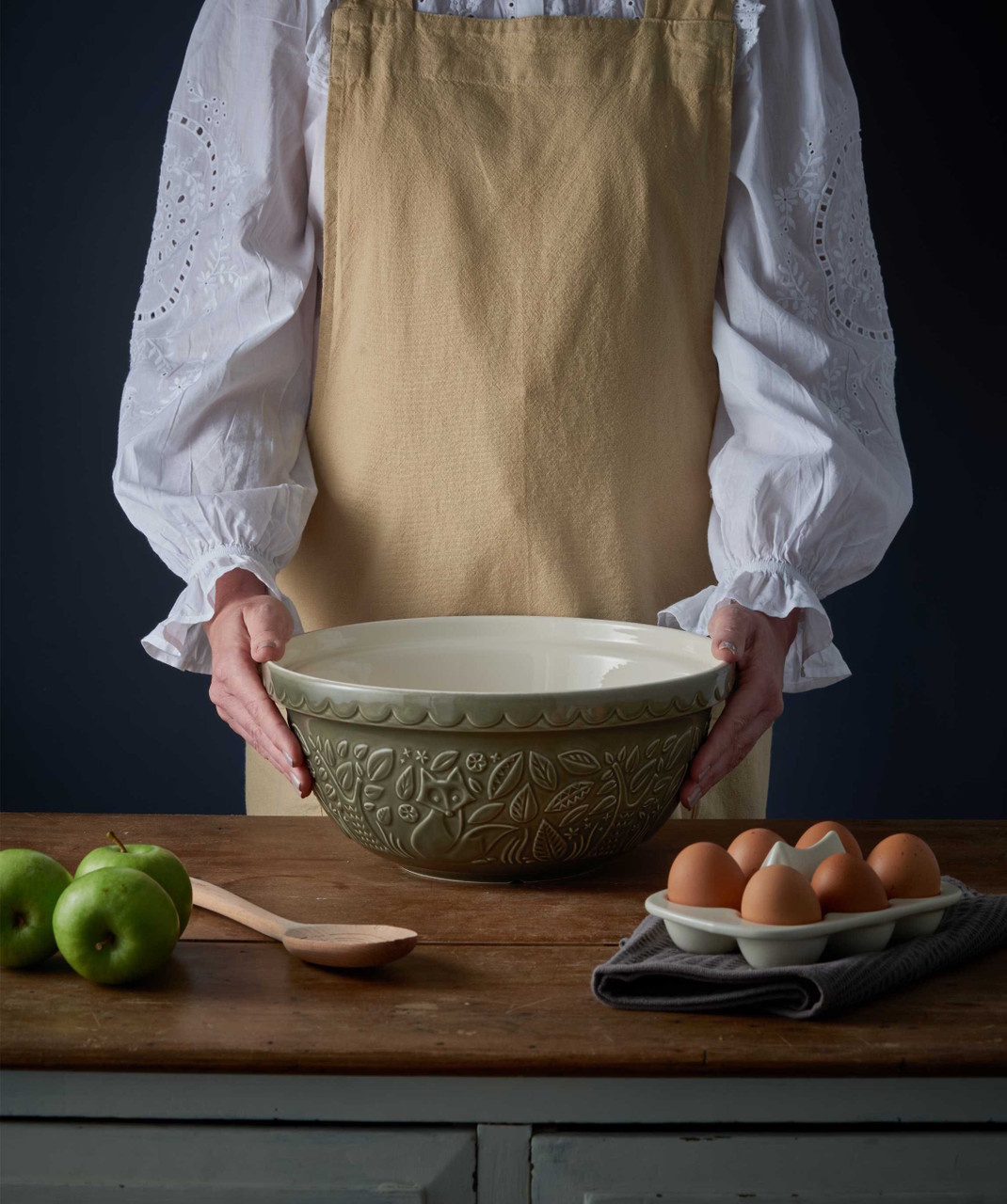 MASON CASH In The Forest Fox Grey Mixing Bowl 29cm/4L-3