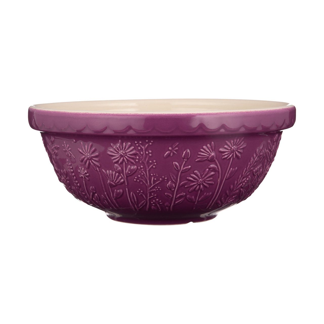 MASON CASH In The Meadow Daisy Purple Mixing Bowl 26cm/2.7L-1