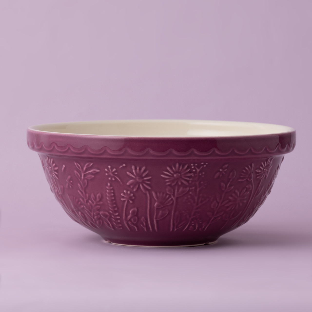 MASON CASH In The Meadow Daisy Purple Mixing Bowl 26cm/2.7L-2