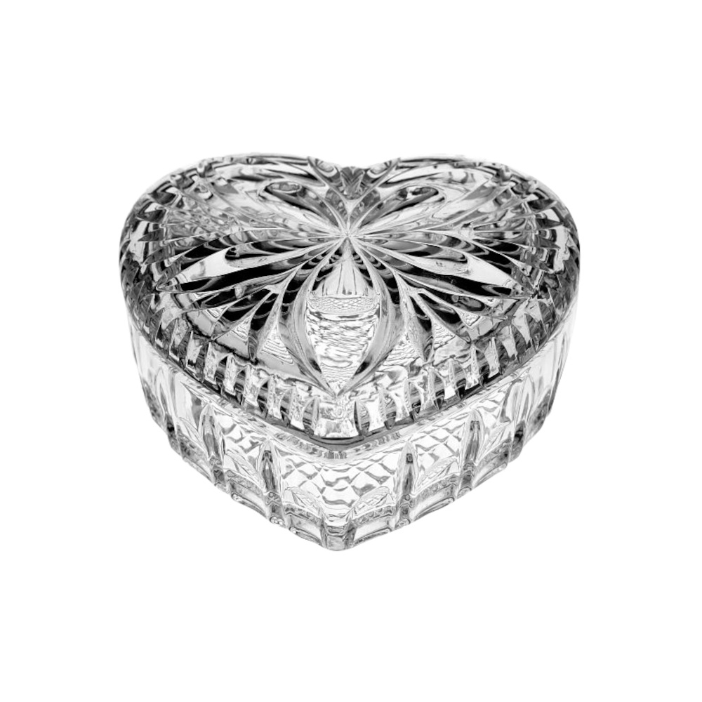 Bohemia Crystal Gift Fancies 13cm Heart Box-1