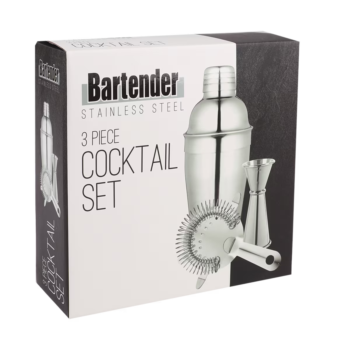 Bartender 3 Piece Stainless Steel Cocktail Set-3