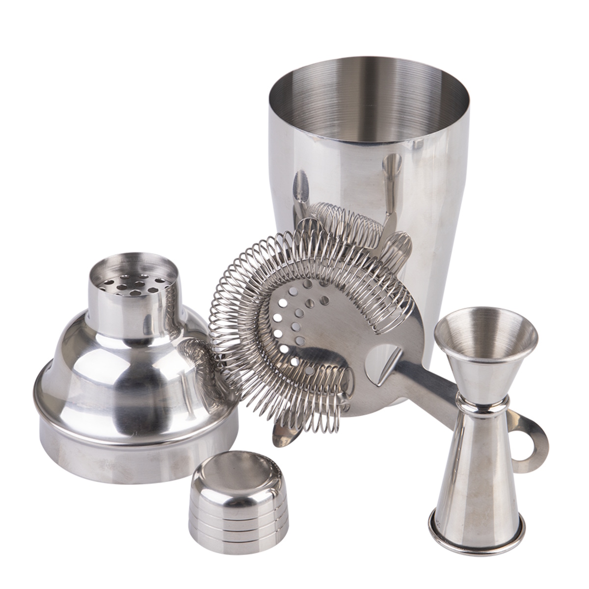 Bartender 3 Piece Stainless Steel Cocktail Set-4