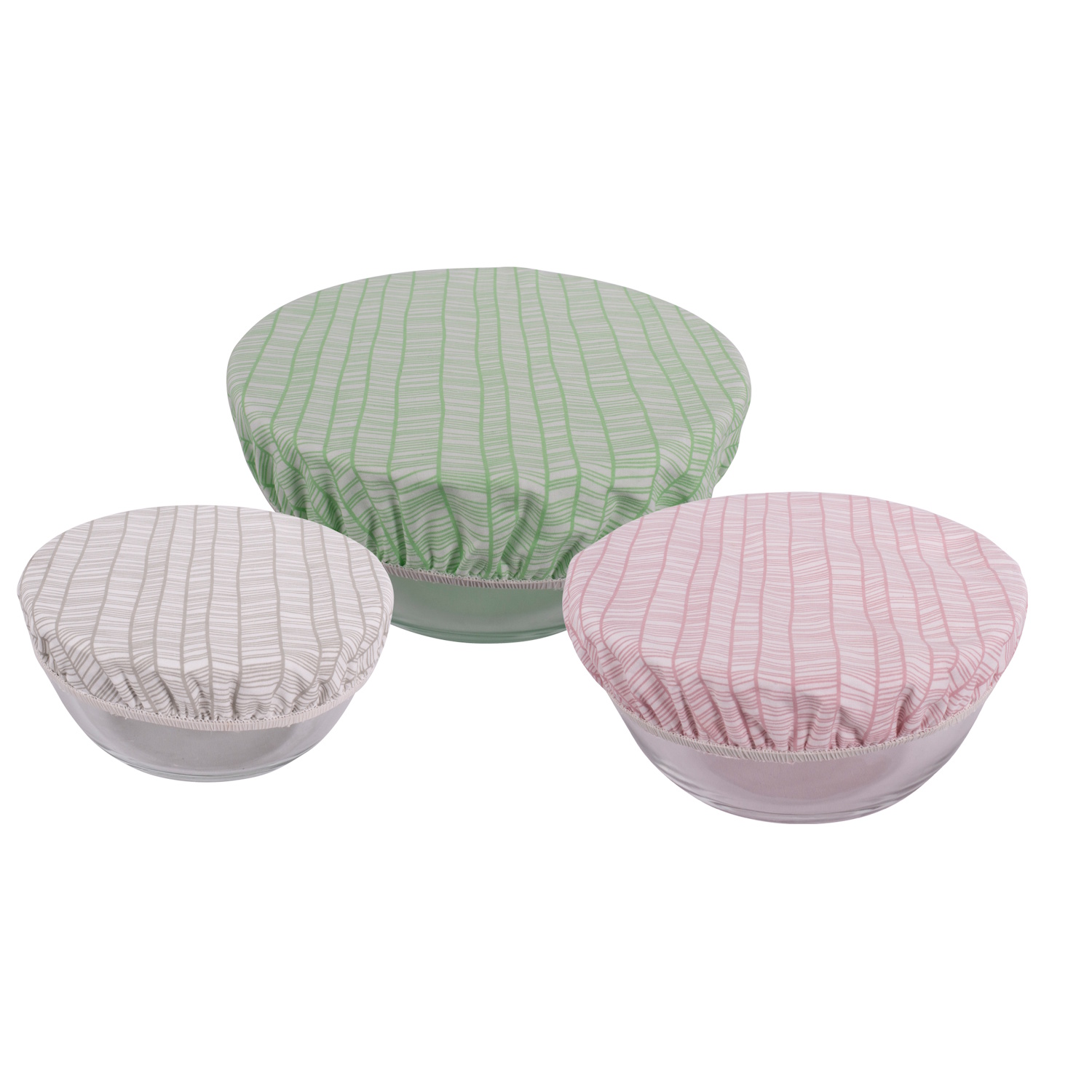 Karlstert Elastic Cotton Bowl Covers - 3 Piece Set-1