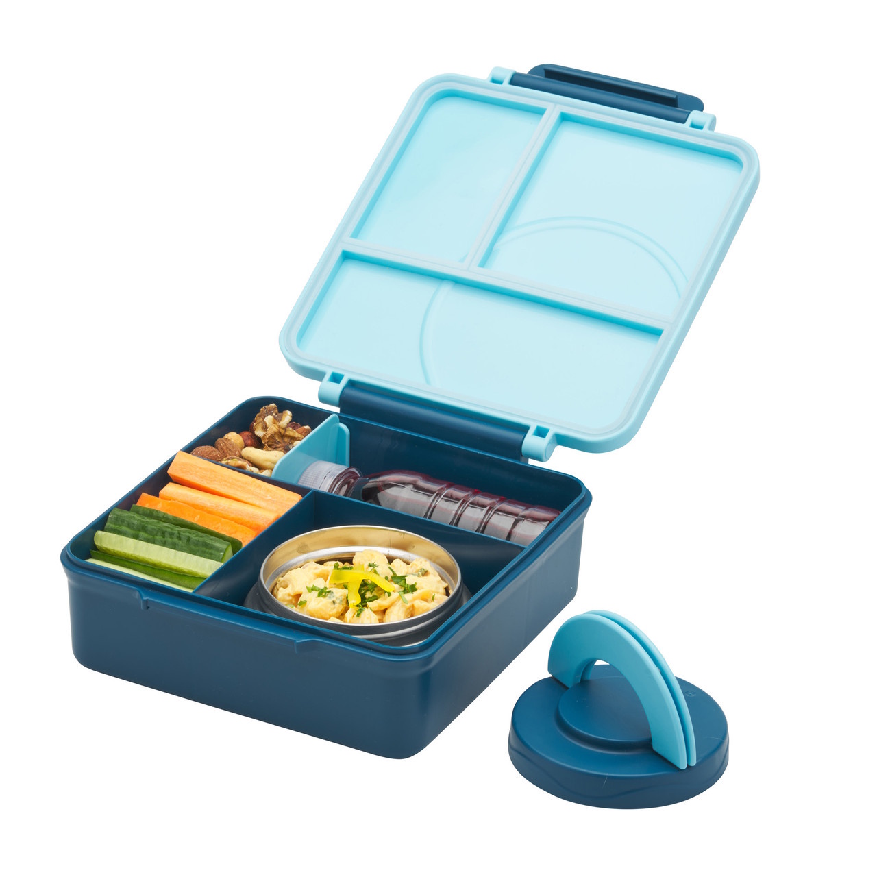 Avanti Yum Yum Bento Lunch Box w Insulated Food Jar - Blue-4