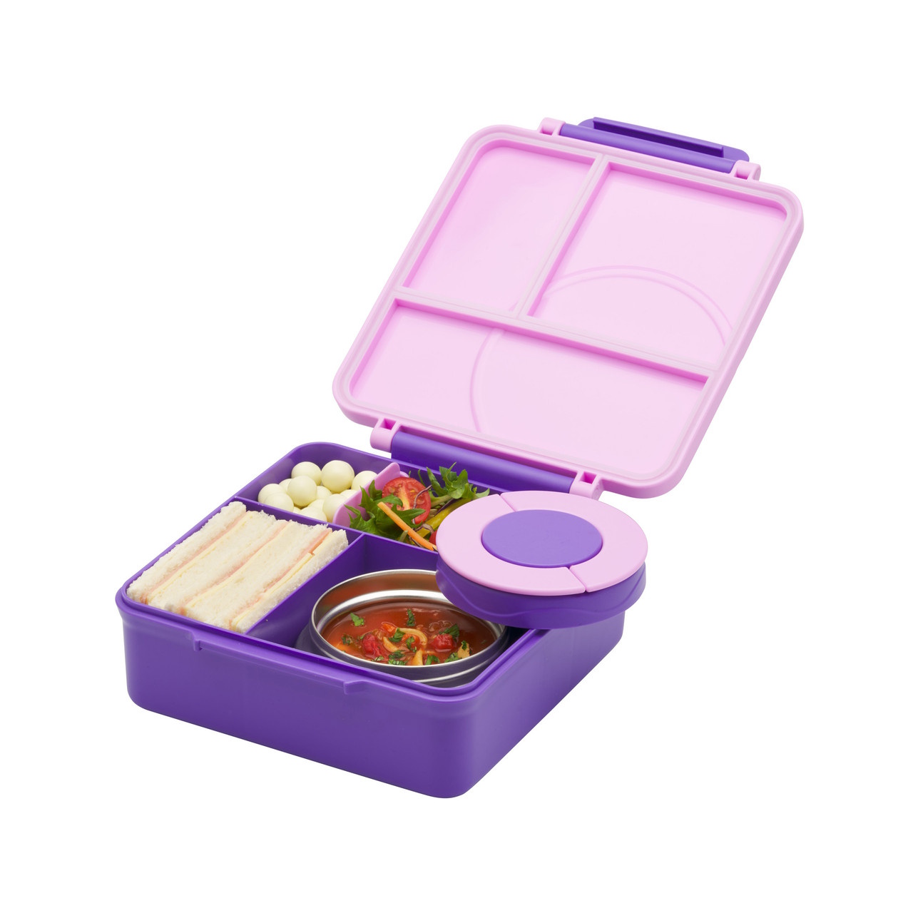 Avanti Yum Yum Bento Lunch Box w Insulated Food Jar - Lavender-3