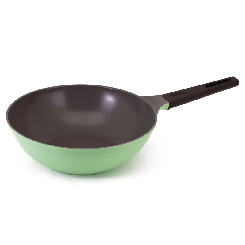 Neoflam Amie 30cm Wok Pan Induction Apple Green-1