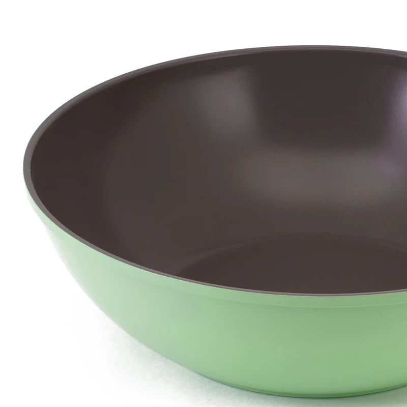 Neoflam Amie 30cm Wok Pan Induction Apple Green-3