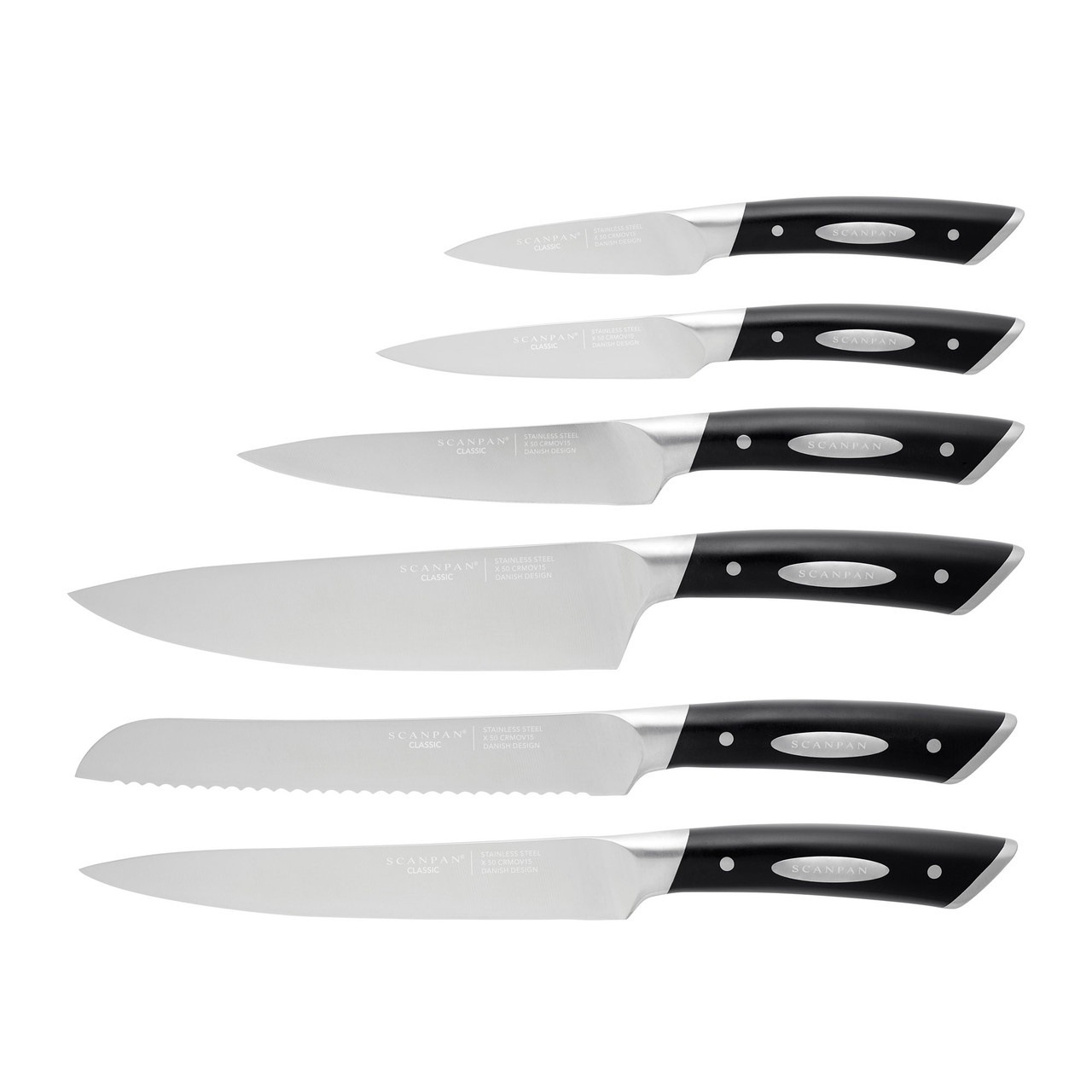 Scanpan Classic 7 Piece Step Knife Block Set