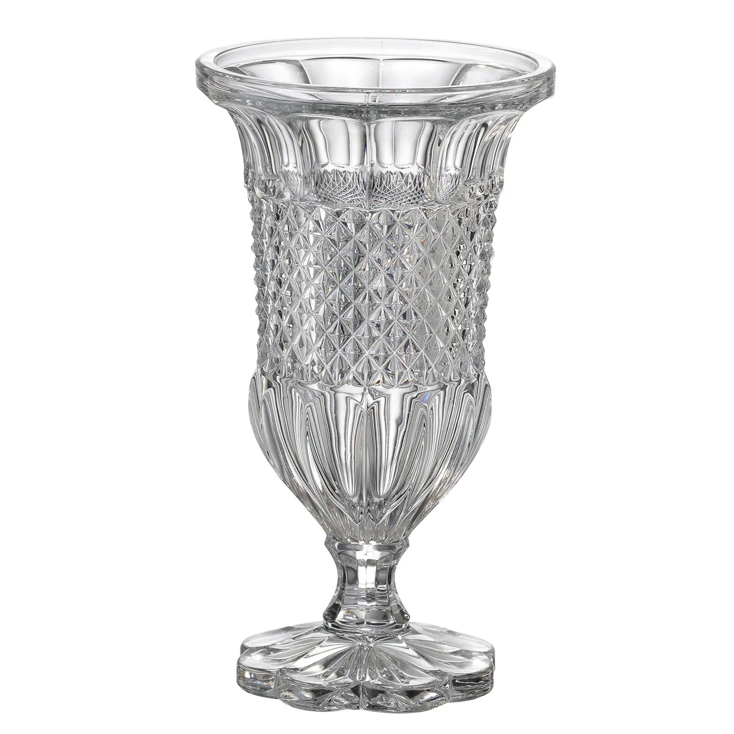 Bohemia Crystal Alexandria Footed Vase 30cm-1