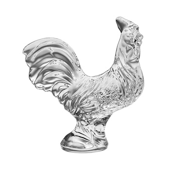 Bohemia Crystal Rooster Figurine 12cm