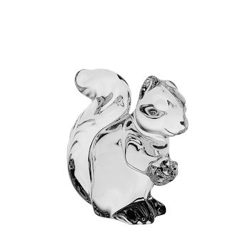 Bohemia Crystal Squirrel Figurine 8.6cm