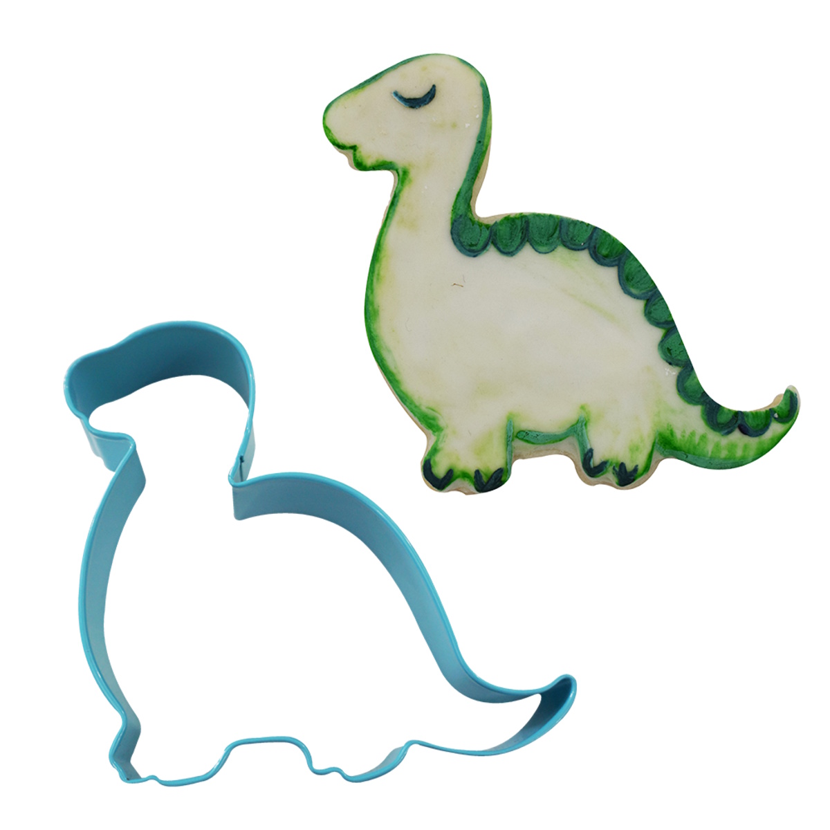 Brontosaurus Baby Cookie Cutter 11.4cm (blue)-3