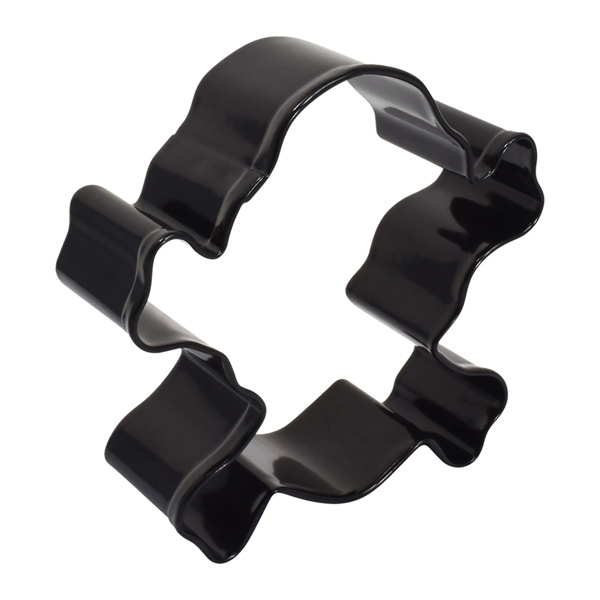 Skull & Crossbones Cookie Cutter 9cm (Black)-2