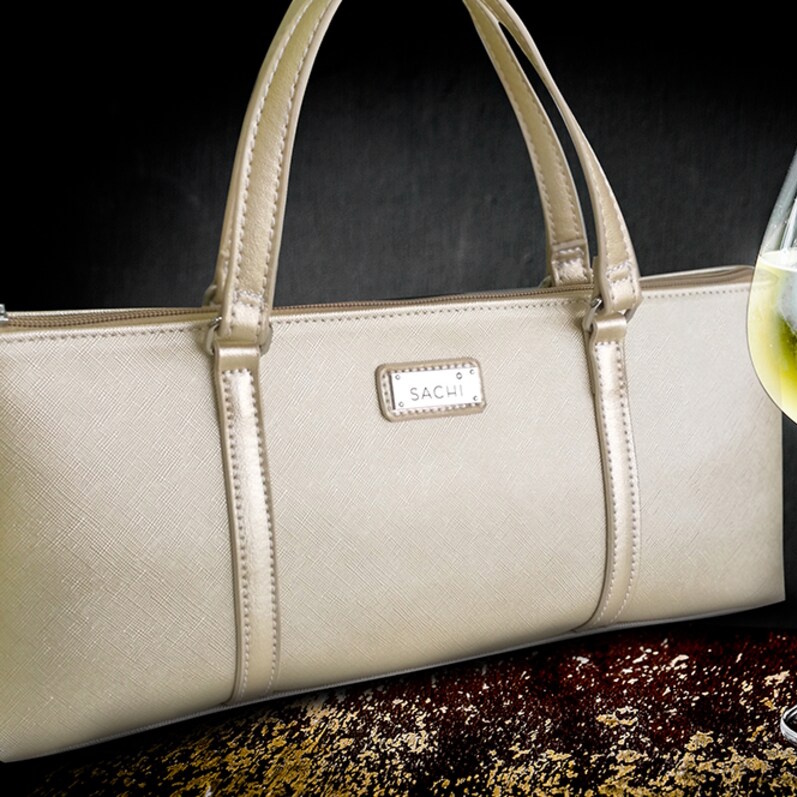 Sachi Insulated Wine Purse Champagne Gold-3