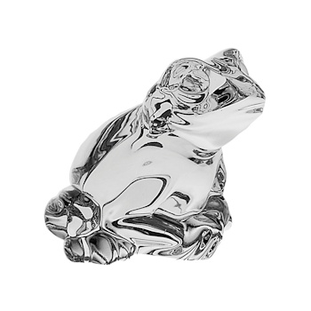 Bohemia Crystal Frog Figurine 7.8cm