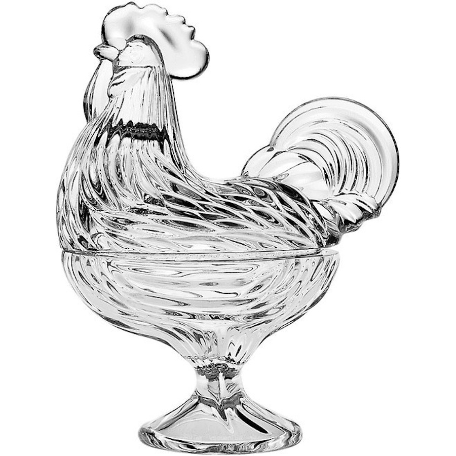 Bohemia Crystal Rooster box 21.5cm-1