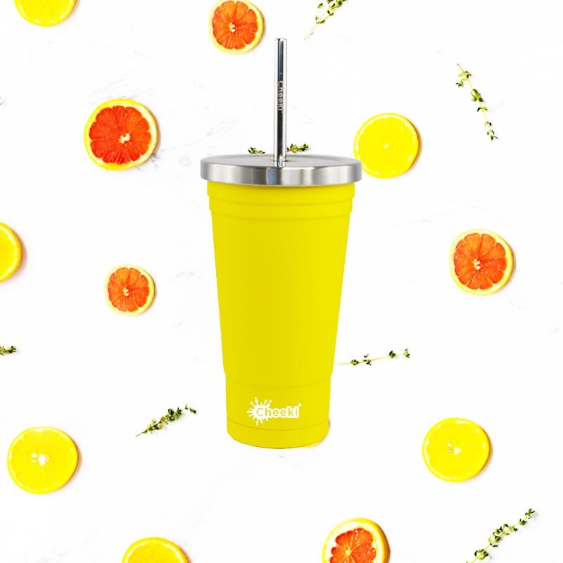 NEW 2019 - 500ml Stainless Steel Insulated Tumbler - Lemon-4